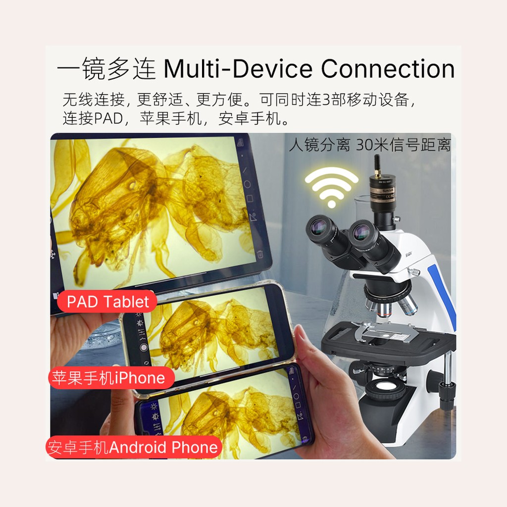 SAGA wifi 电子目镜 显微镜/天文望远镜 用 (带天线) 3
