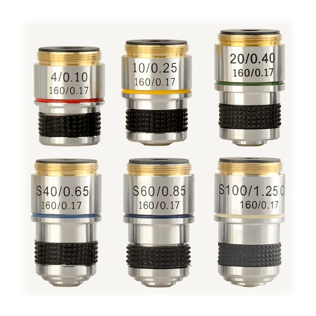 SAGA 185物镜 显微镜专用 10X / 20X / 40X / 60X / 100X油镜